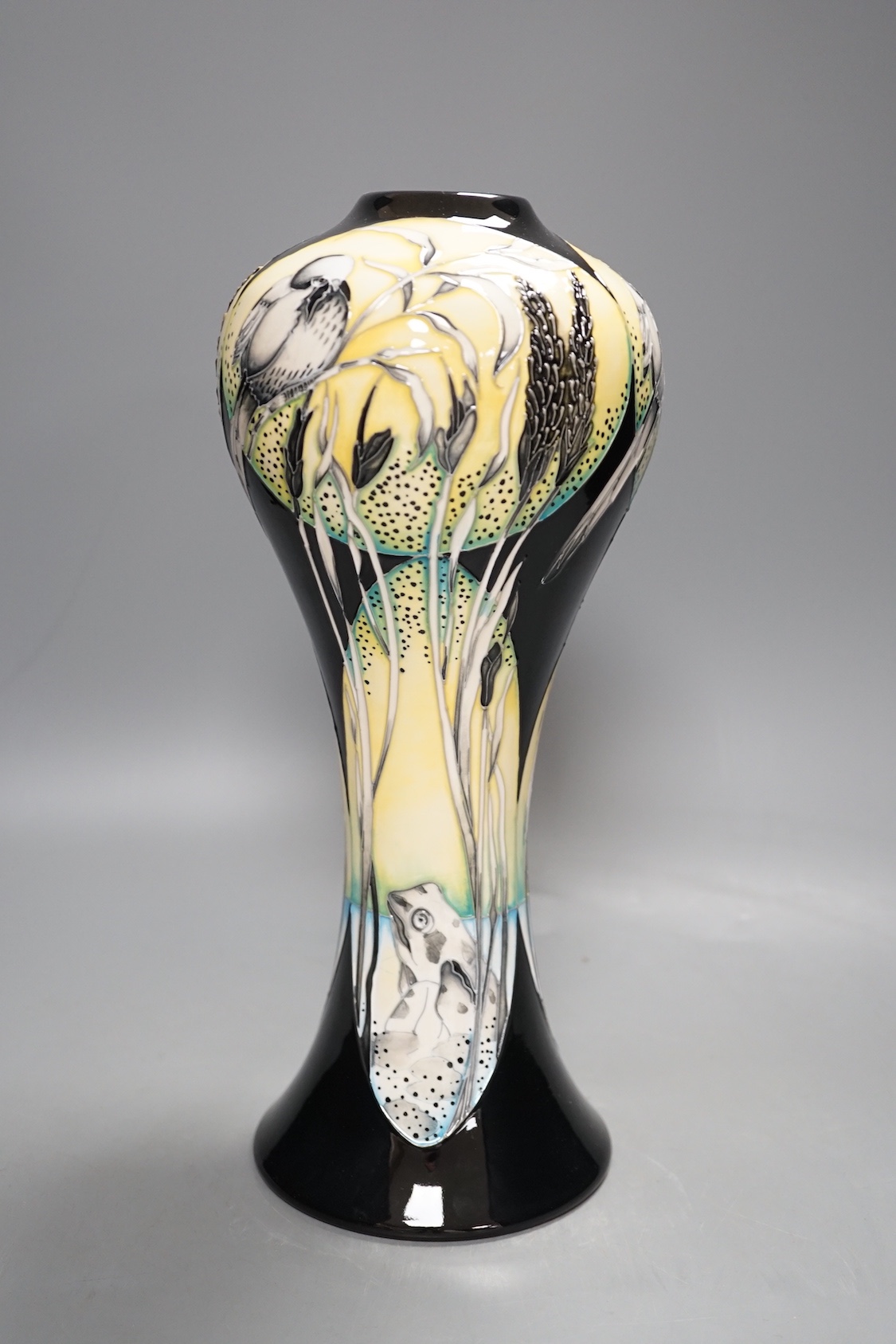 A Moorcroft ‘Littoral Life’ vase by Paul Hilditch, limited edition 2014 55/60, 31cms high.